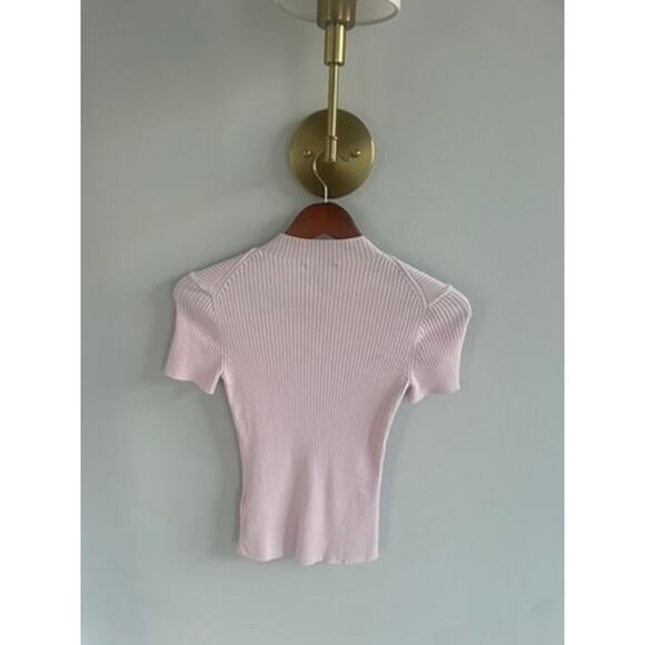Maje baby pink silver flower logo top - Picture 4 of 5